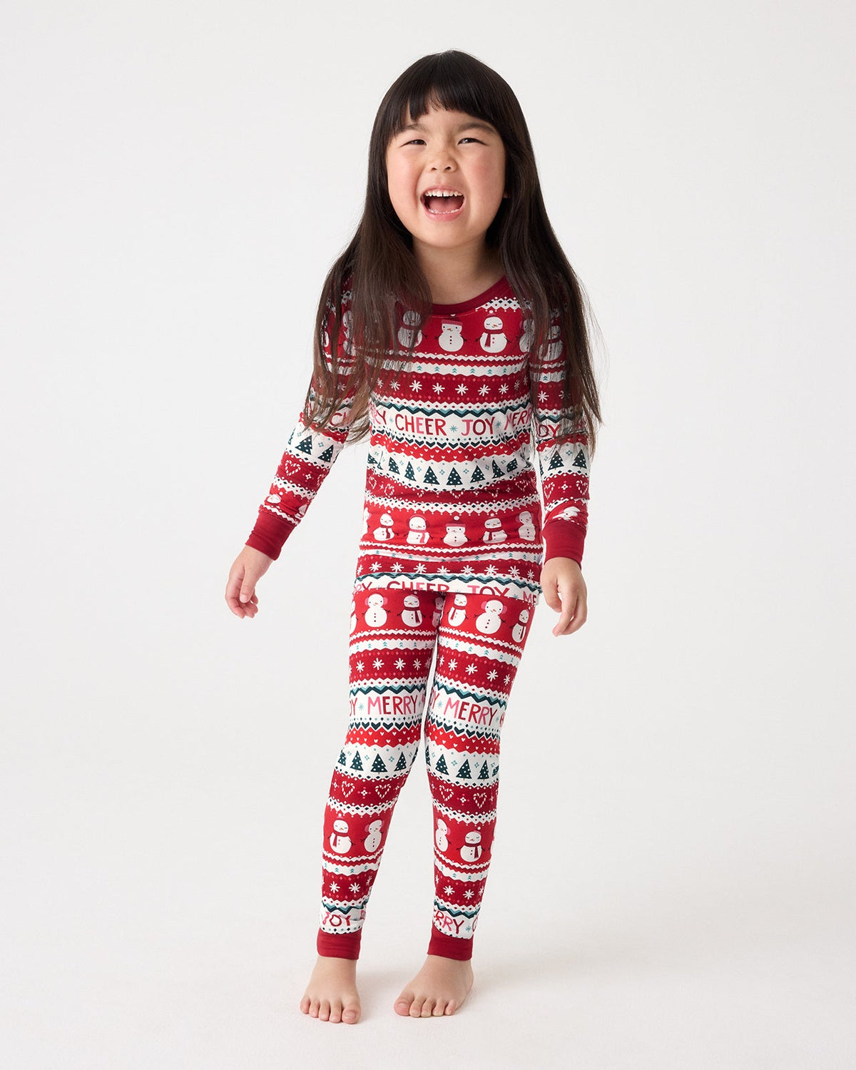 Festive Fair Isle Two-Piece Pajama Set