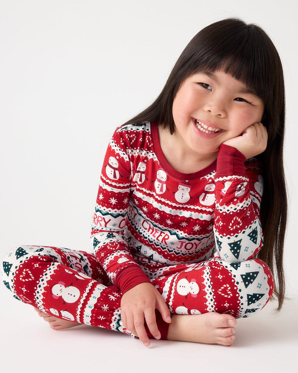 Festive Fair Isle Two-Piece Pajama Set