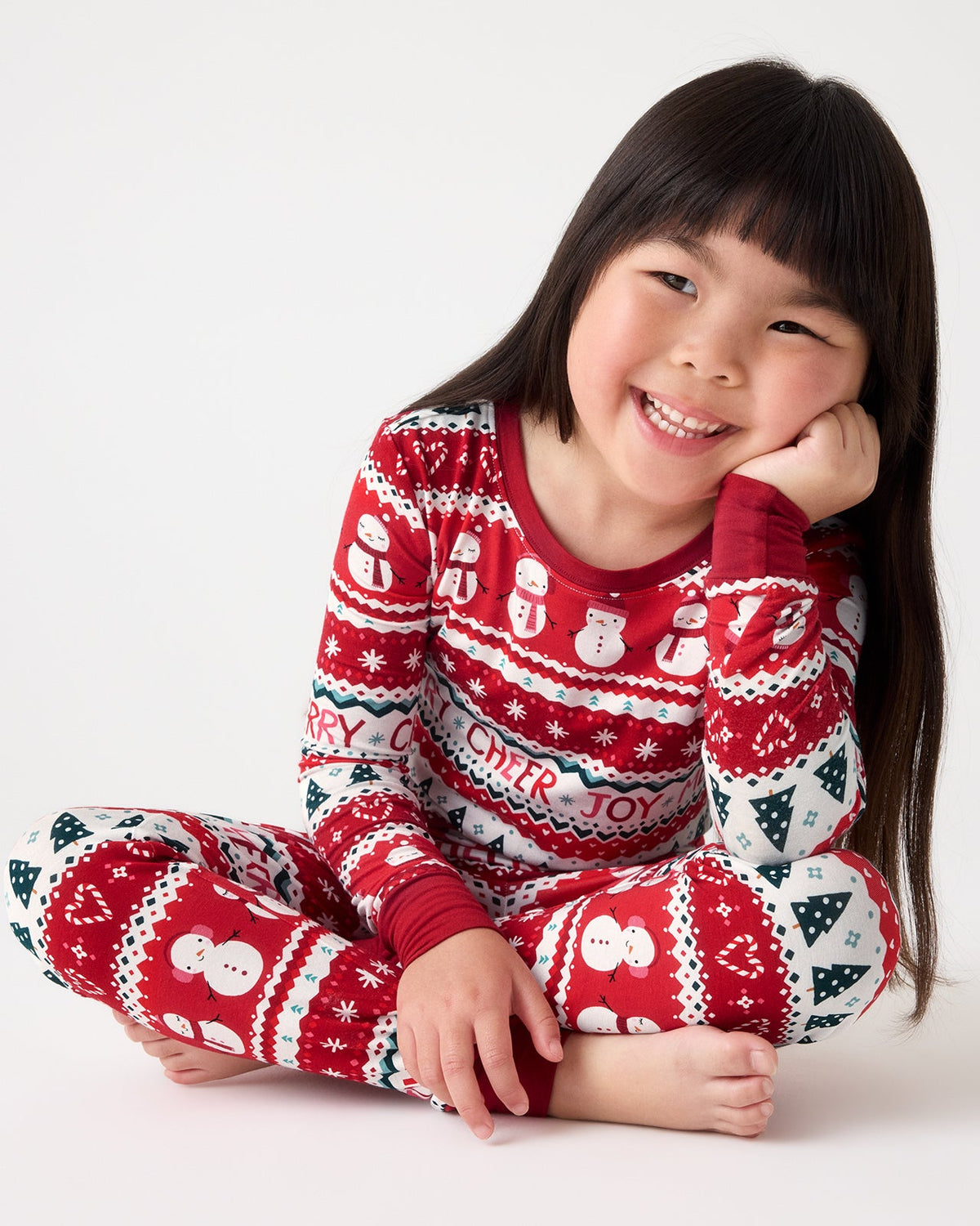 Festive Fair Isle Two-Piece Pajama Set