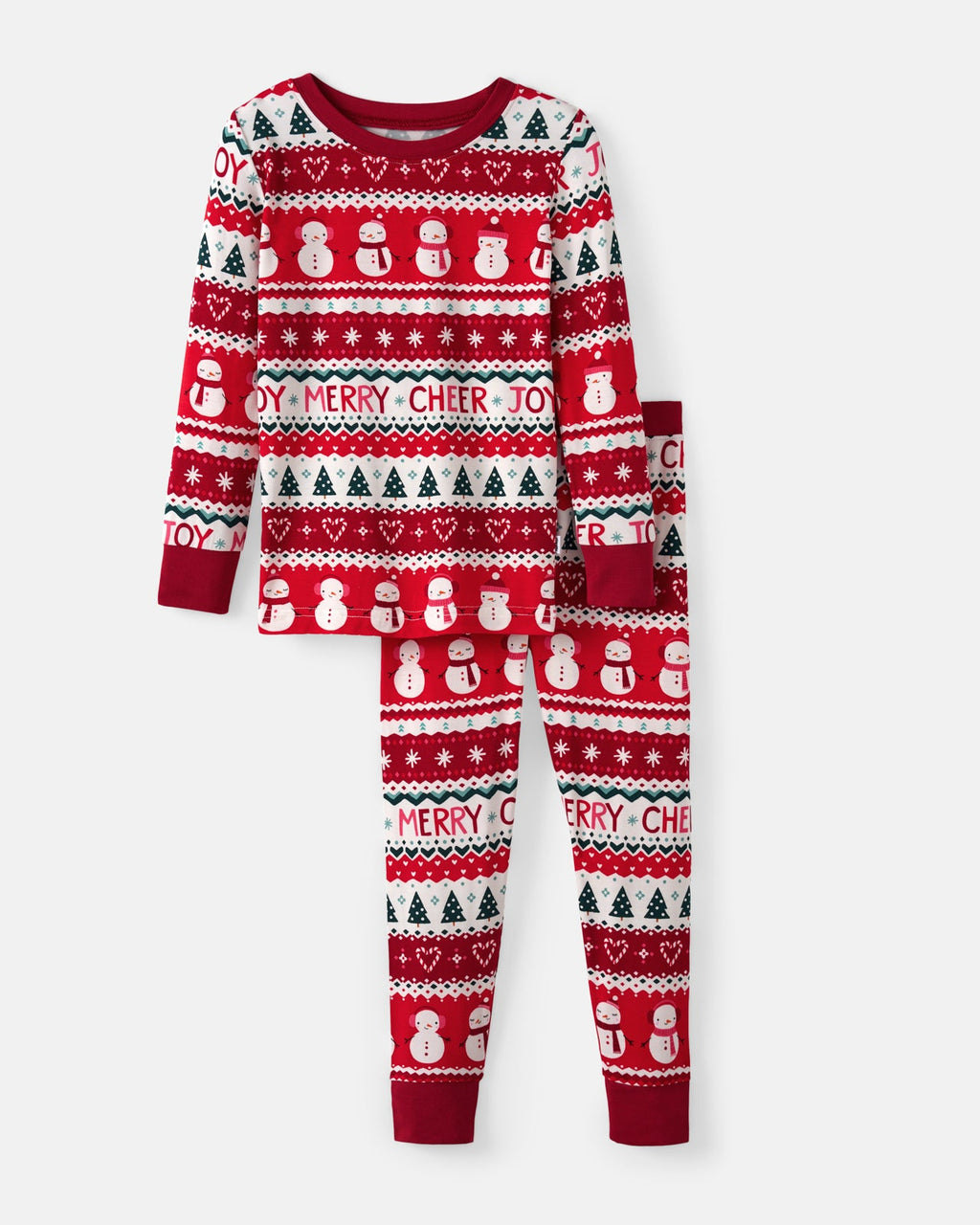 Festive Fair Isle Two-Piece Pajama Set