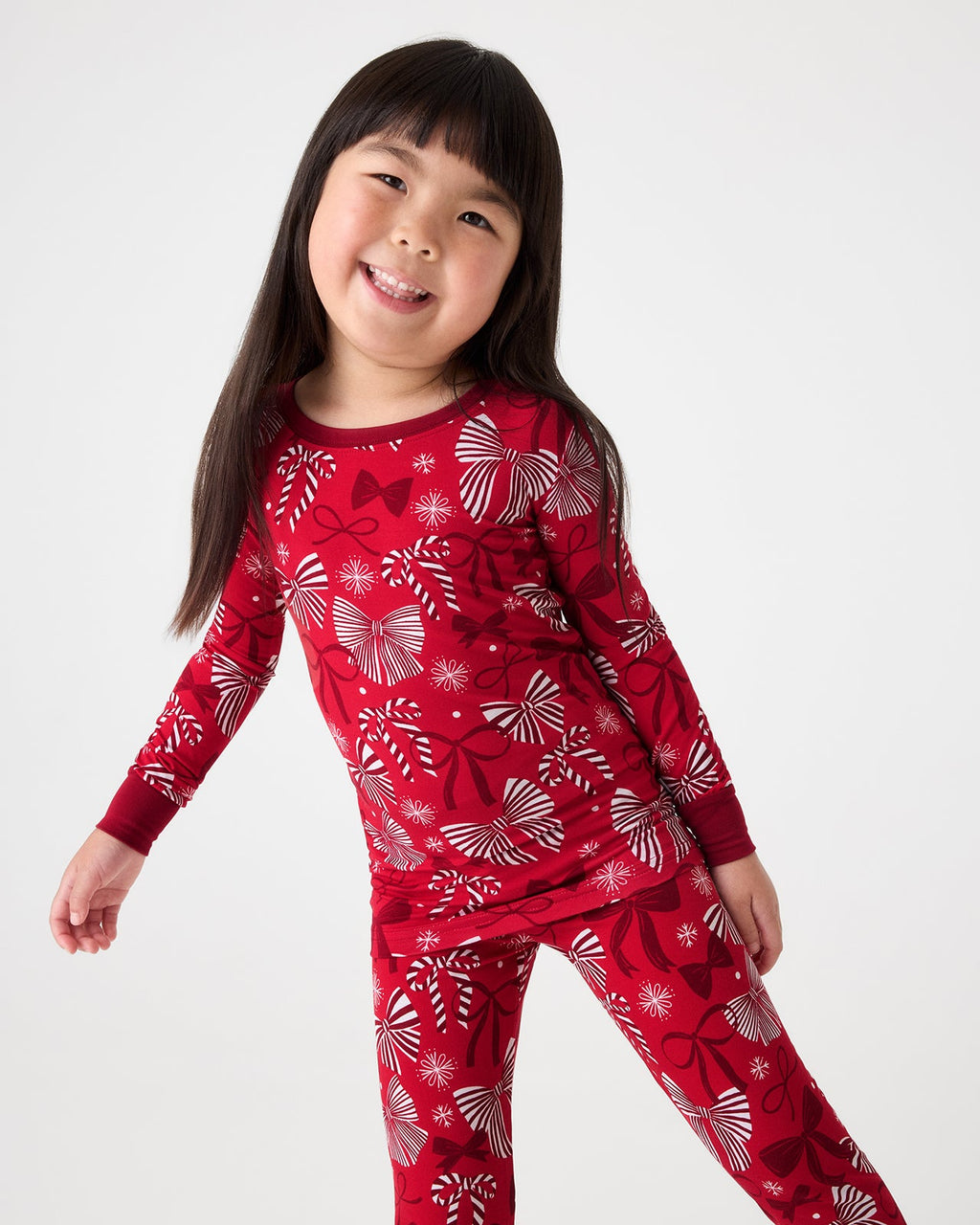Holiday Bows Two-Piece Pajama Set
