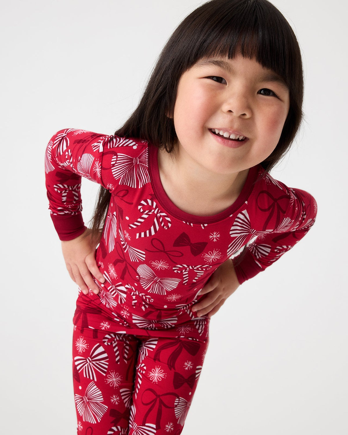 Holiday Bows Two-Piece Pajama Set