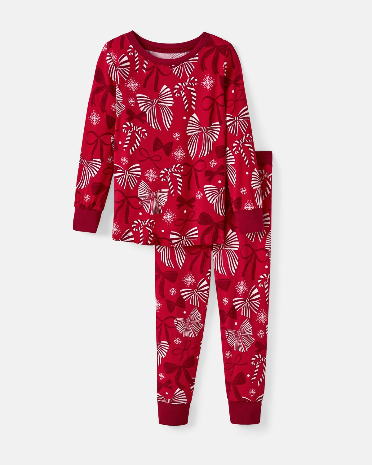 Holiday Bows Two-Piece Pajama Set