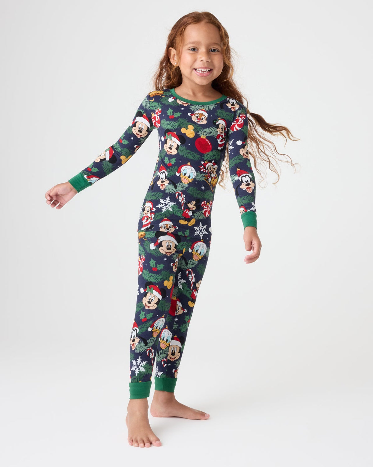 Disney Mickey & Friends Deck The Halls Two-Piece Pajama Set