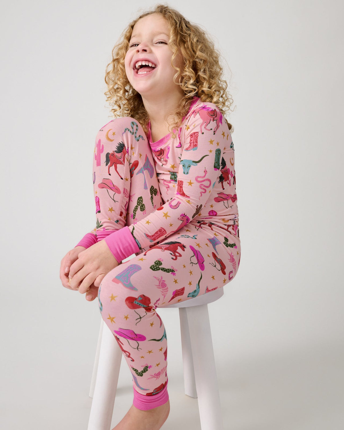 Pink Rancher Roundup Two-Piece Pajama Set
