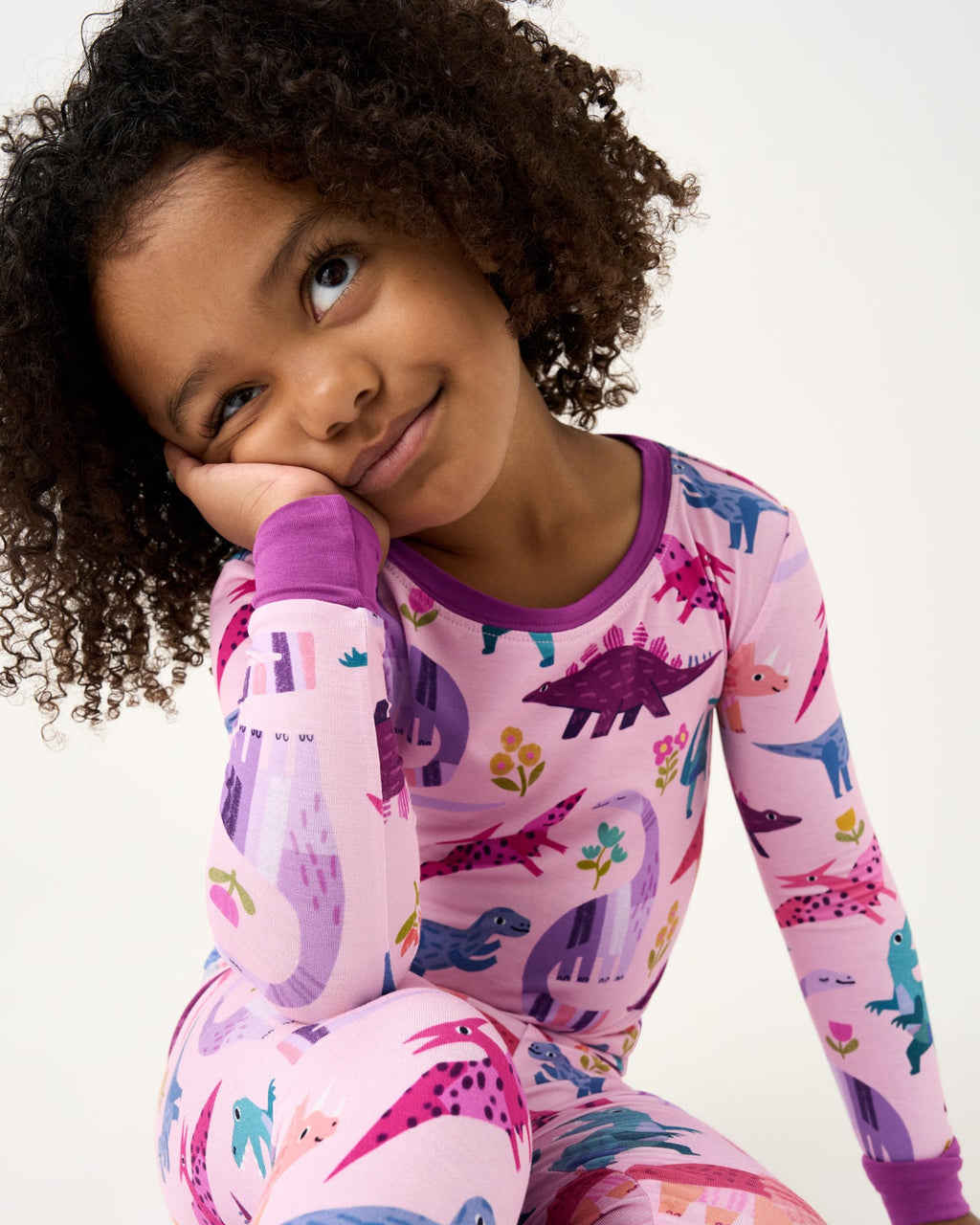 Roar & Explore Pink Two-Piece Pajama Set