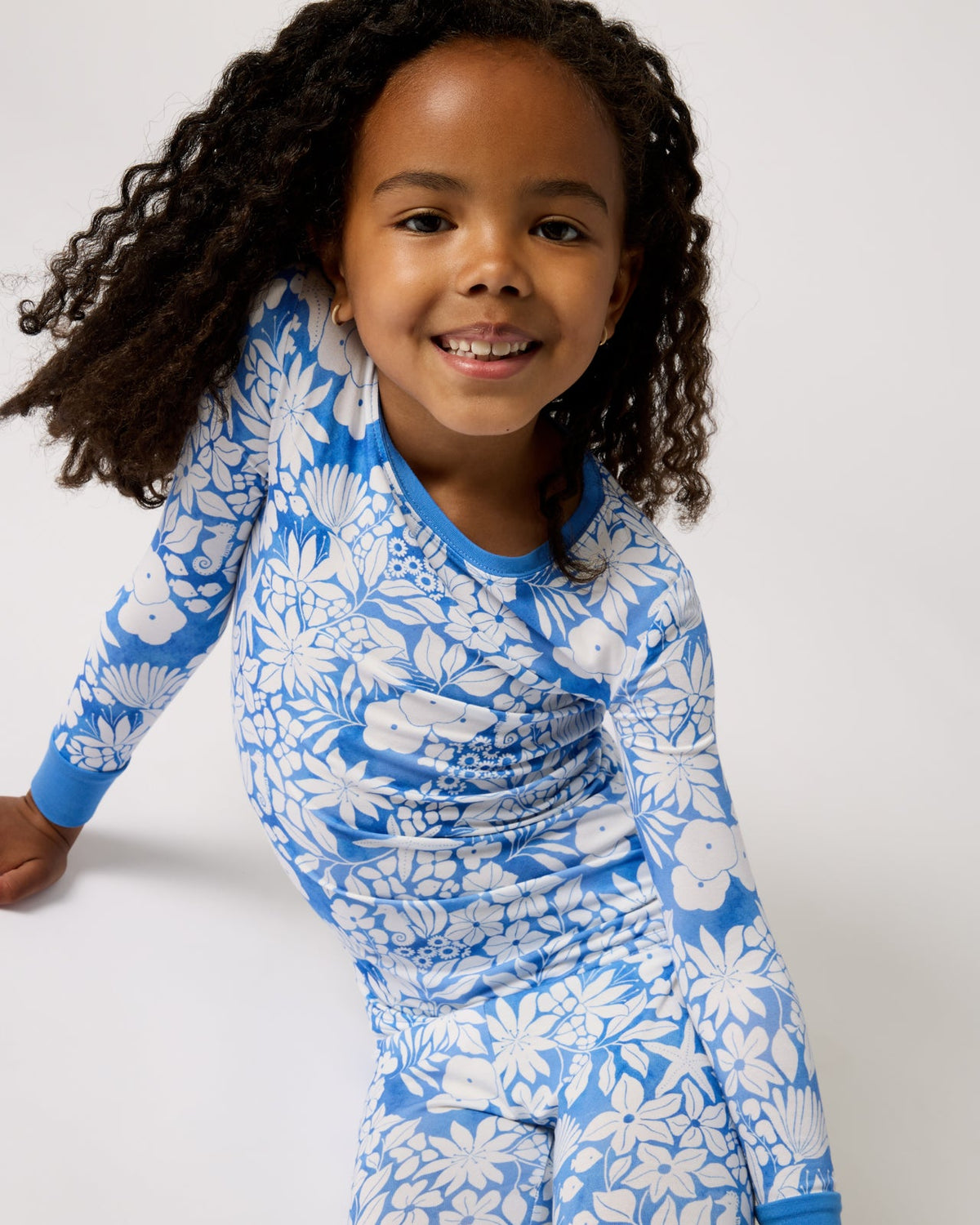 Azure Garden Two-Piece Pajama Set