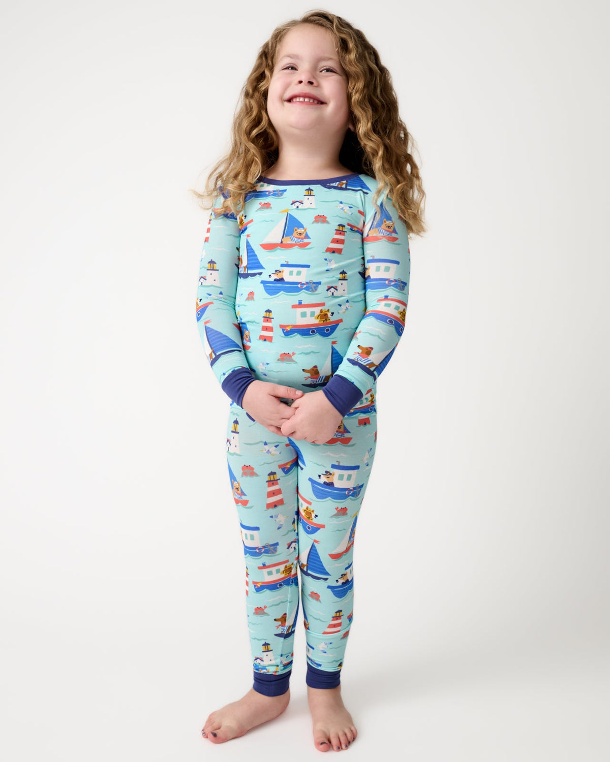 Nautical Paws Two-Piece Pajama Set