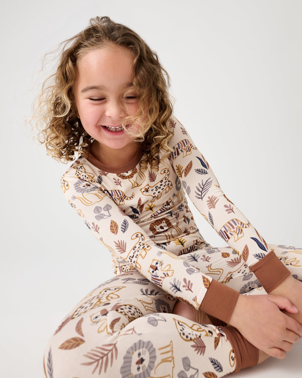 Savanna Friends Two-Piece Pajama Set