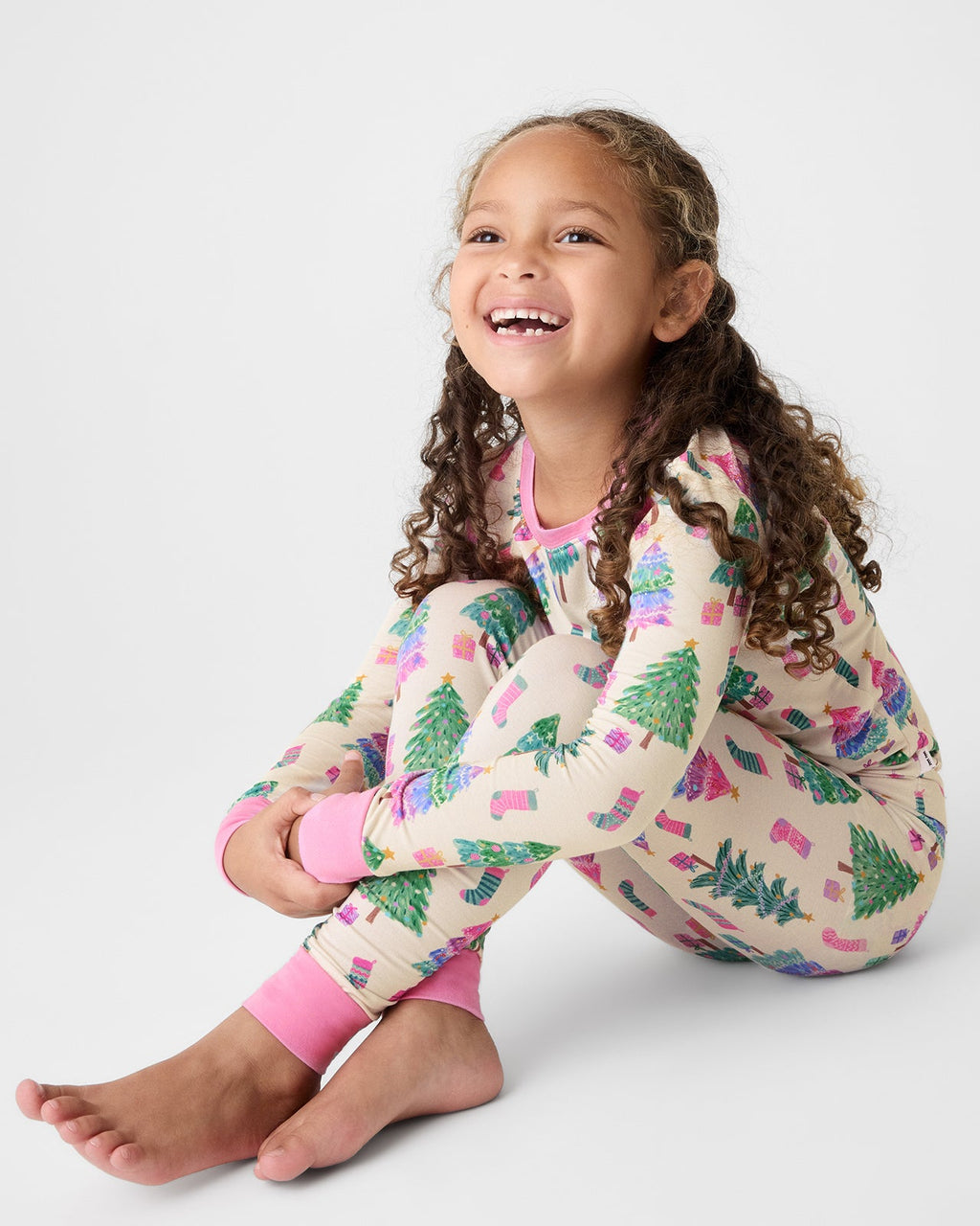 Joyful Traditions Pink Two-Piece Pajama Set