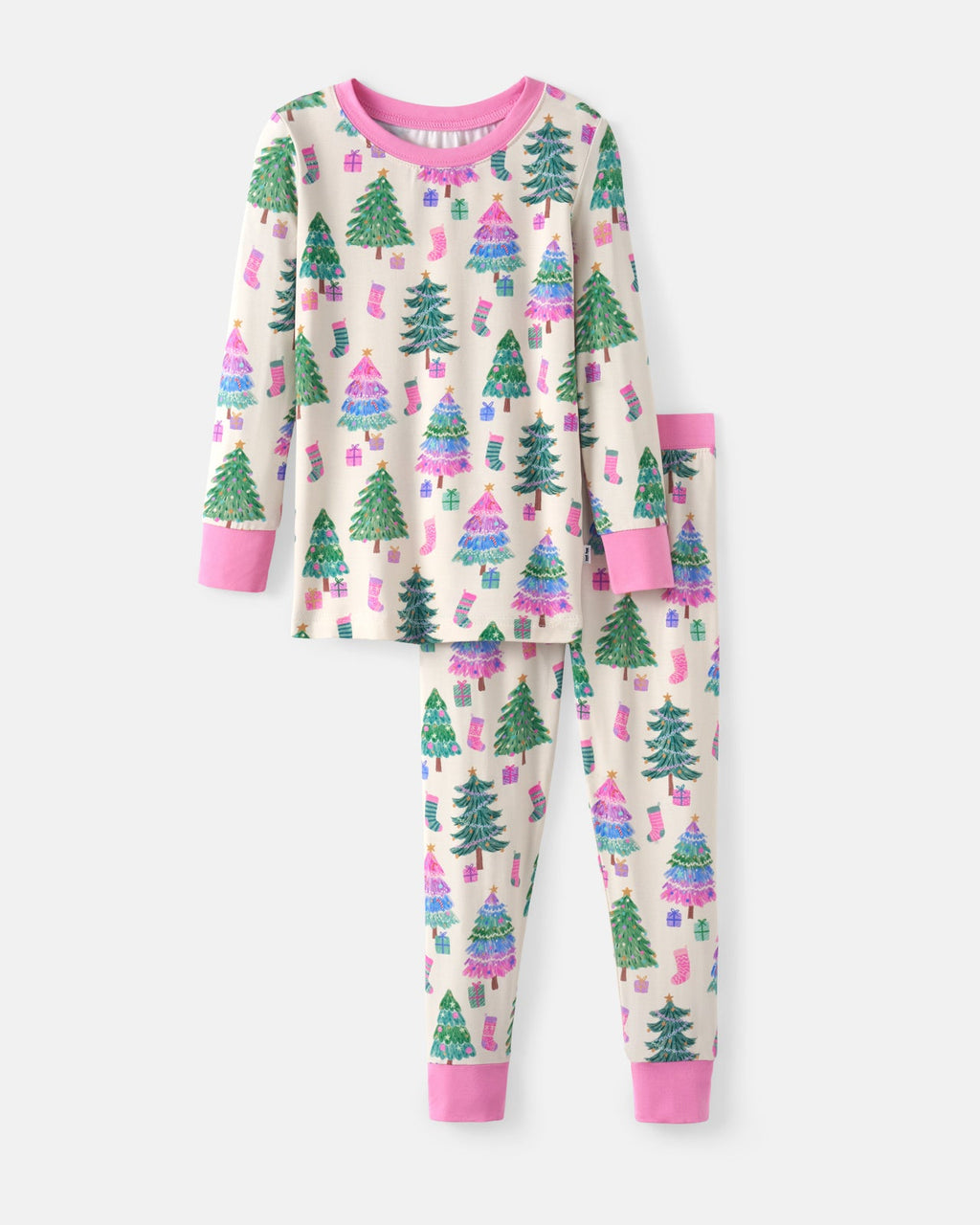 Joyful Traditions Pink Two-Piece Pajama Set