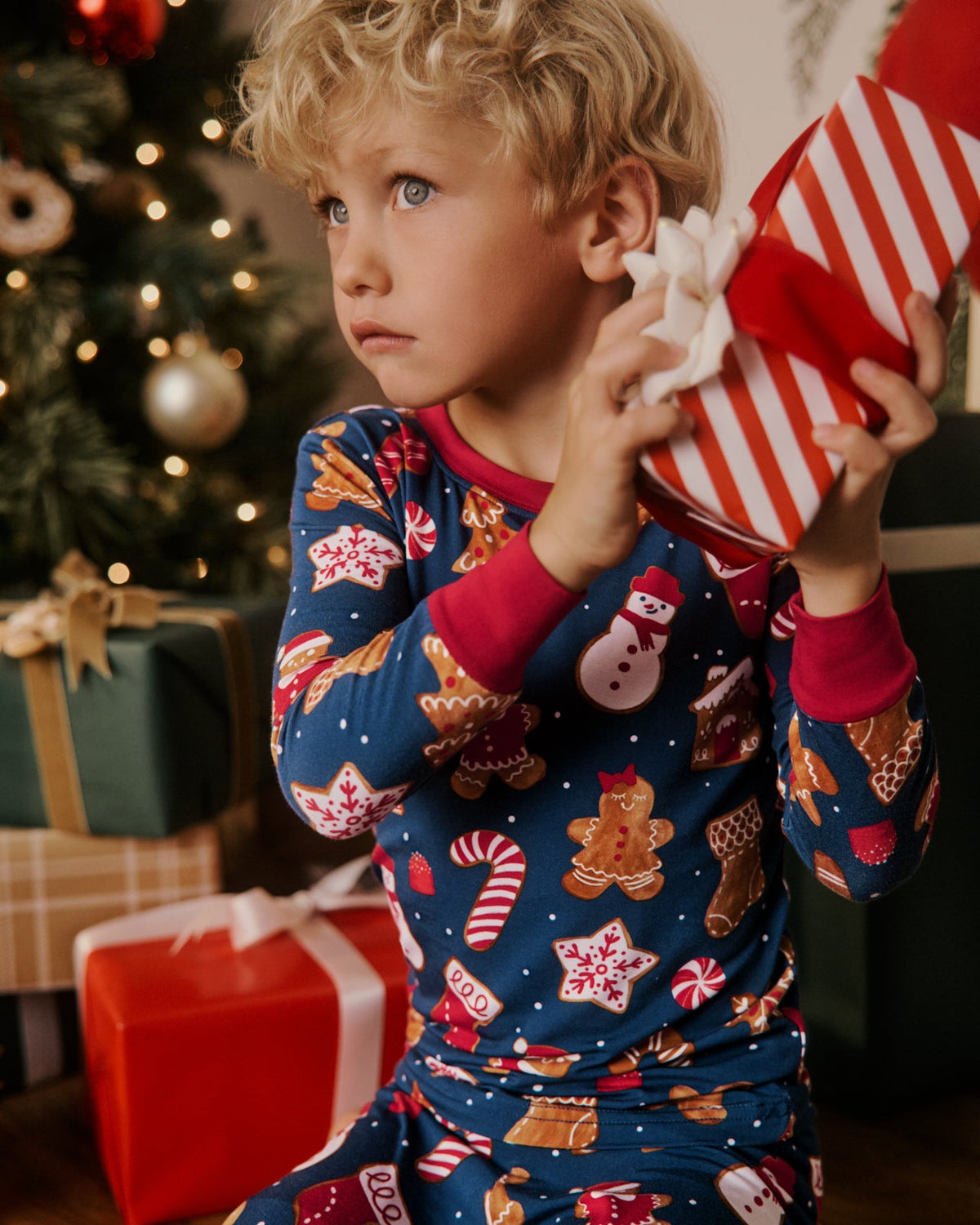 Gingerbread Flurry Two-Piece Pajama Set