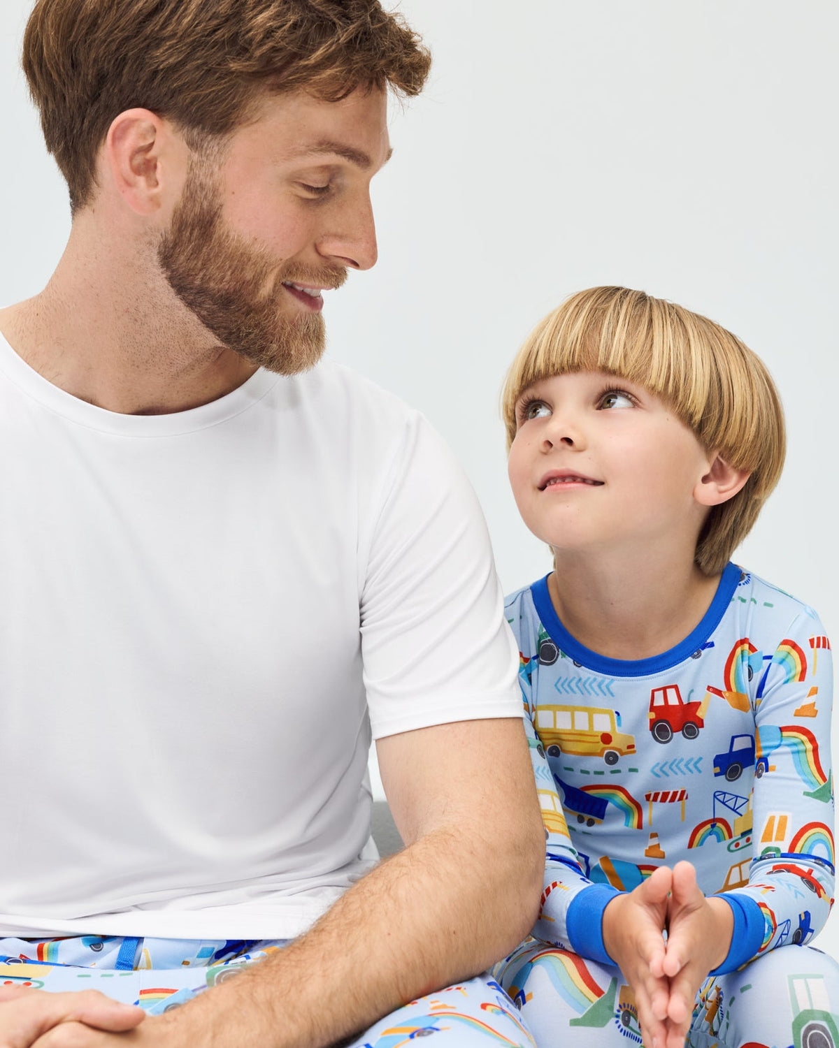 Rainbow Trucks Two-Piece Pajama Set