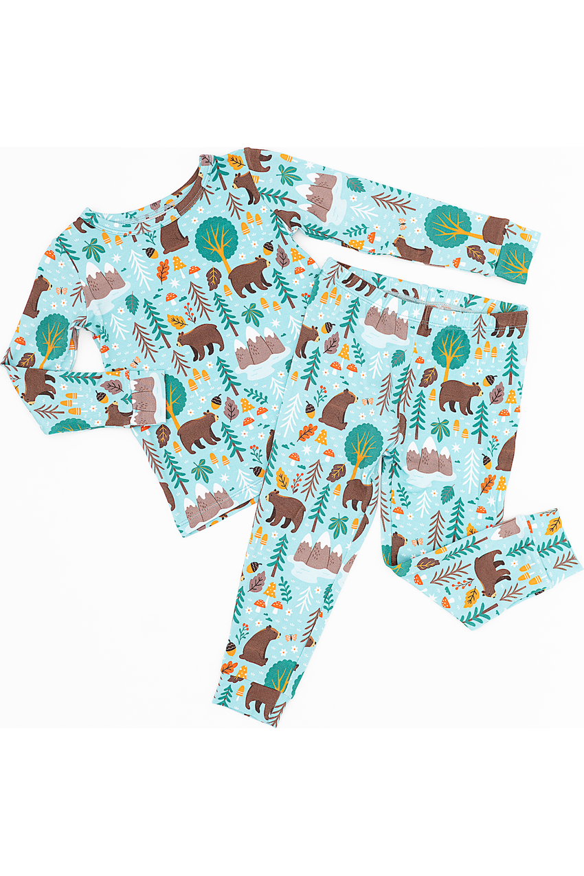 Bamboo Pajama Set - Woody Woodland Bear