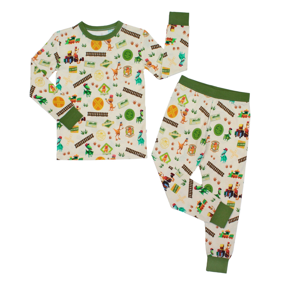 All Aboard the Dinosaur Train™ Bamboo Long Sleeve Kids Pajama Pants Set