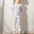 Bow and Flag Bamboo Two Piece Long Sleeve Pajama Set
