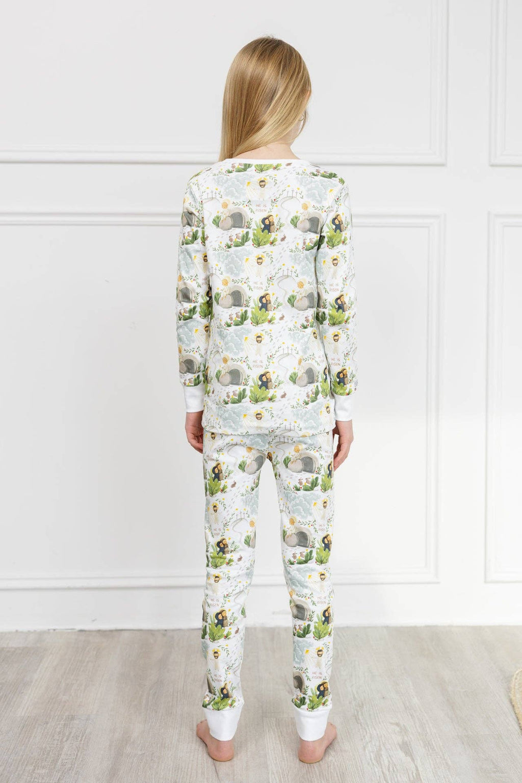 Cotton Long Sleeve Pajama Set - He Is Risen