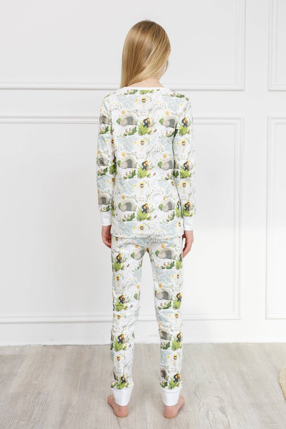 Cotton Long Sleeve Pajama Set - He Is Risen