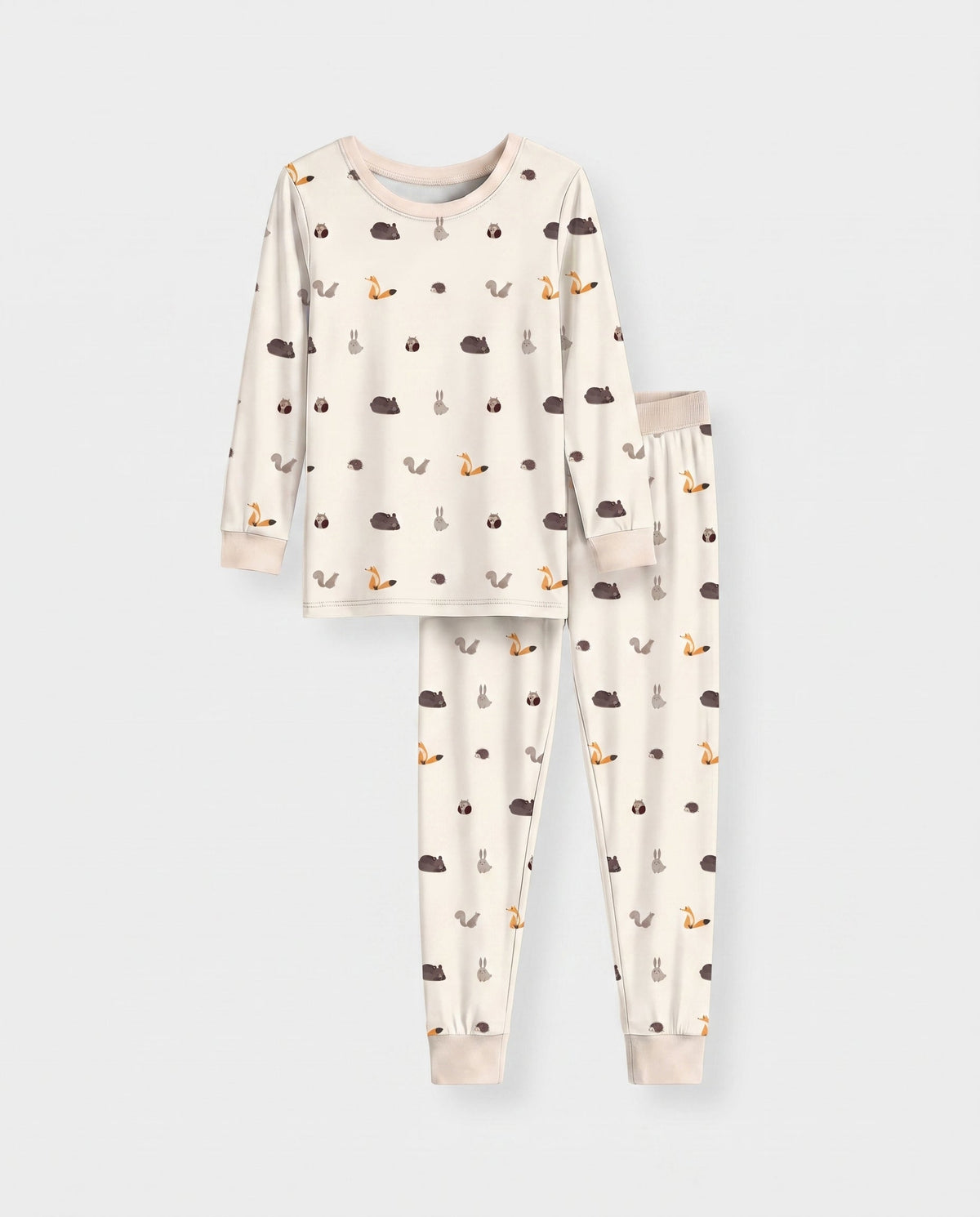 Woodland Friends Gathering Bamboo Two Piece Long Sleeve Pajama Set