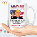 Funny Father's Day Greeting Mug Gift From Wife Son Daughter Donald Trump Fan Mug