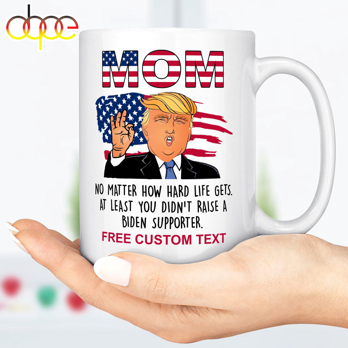 Funny Father's Day Greeting Mug Gift From Wife Son Daughter Donald Trump Fan Mug