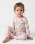 Blush Petal Narwhal Dreams Bamboo Two Piece Long Sleeve Pajama Set