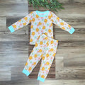 Groovy Flower Print Bamboo Two-Piece Pajama Set
