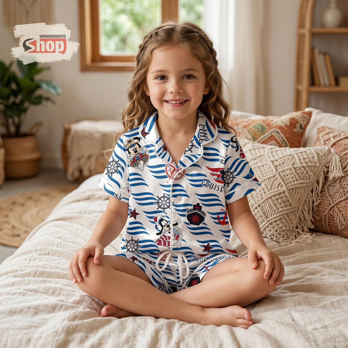 Disney Cruise Kids Pajamas Set, Mickey Pirate Toddler Sleepwear, Nautical Family Vacation Outfit, Cruise Trip Gift for Kids