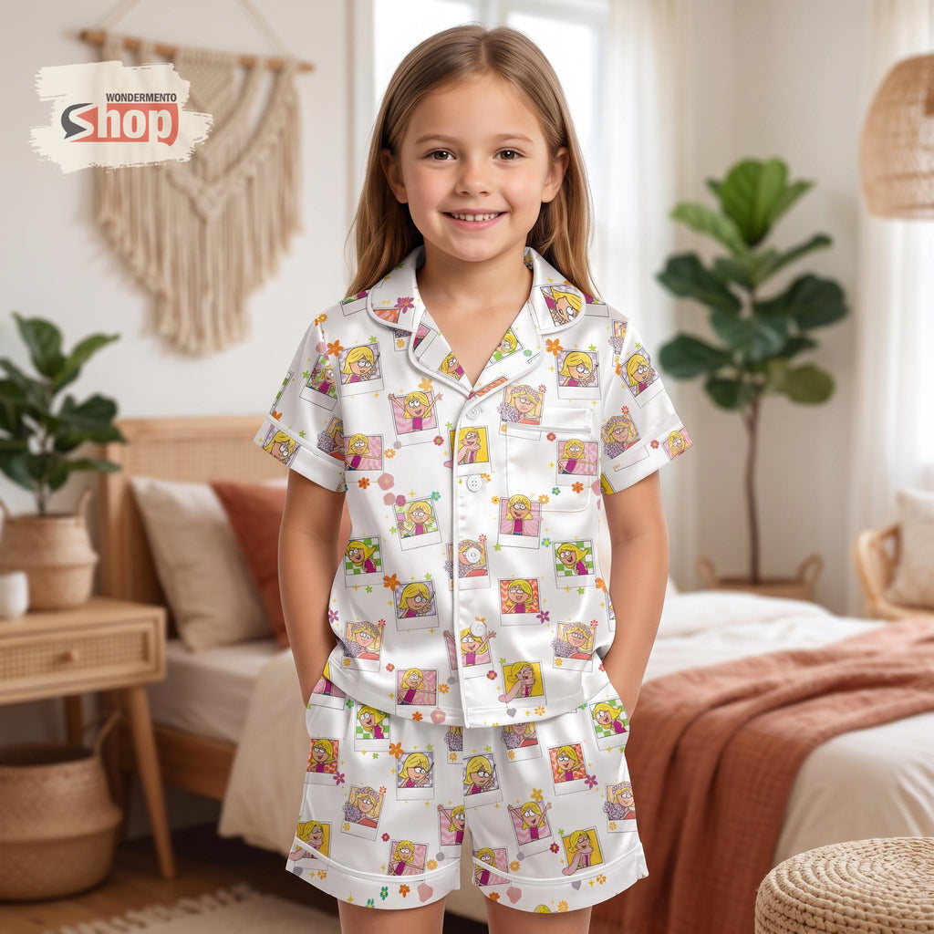 Lizzie McGuire Kids Satin Pajamas Set, Disney Toddler Short PJs, This Is What Dreams Are Made Of Girls Sleepwear, Disney Park Trip Gift