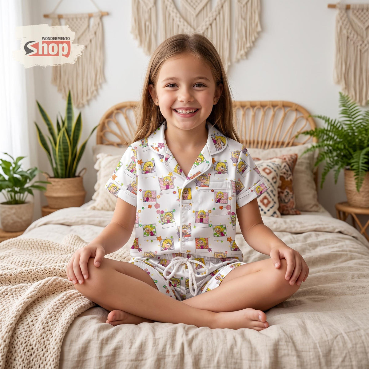 Lizzie McGuire Kids Satin Pajamas Set, Disney Toddler Short PJs, This Is What Dreams Are Made Of Girls Sleepwear, Disney Park Trip Gift