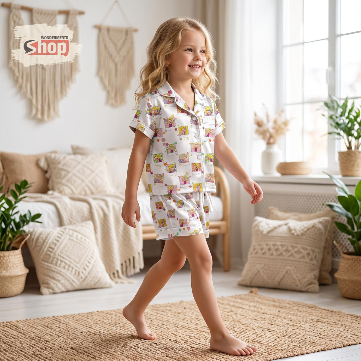 Lizzie McGuire Kids Satin Pajamas Set, Disney Toddler Short PJs, This Is What Dreams Are Made Of Girls Sleepwear, Disney Park Trip Gift