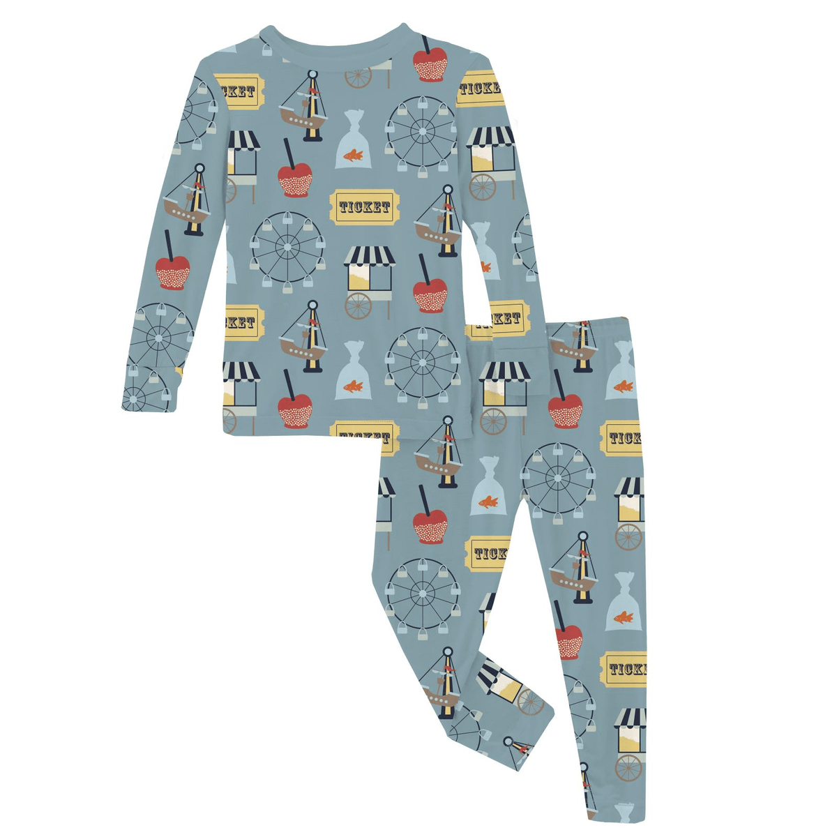 Long Sleeve Pajama Set - Stormy Sea Fall Fair