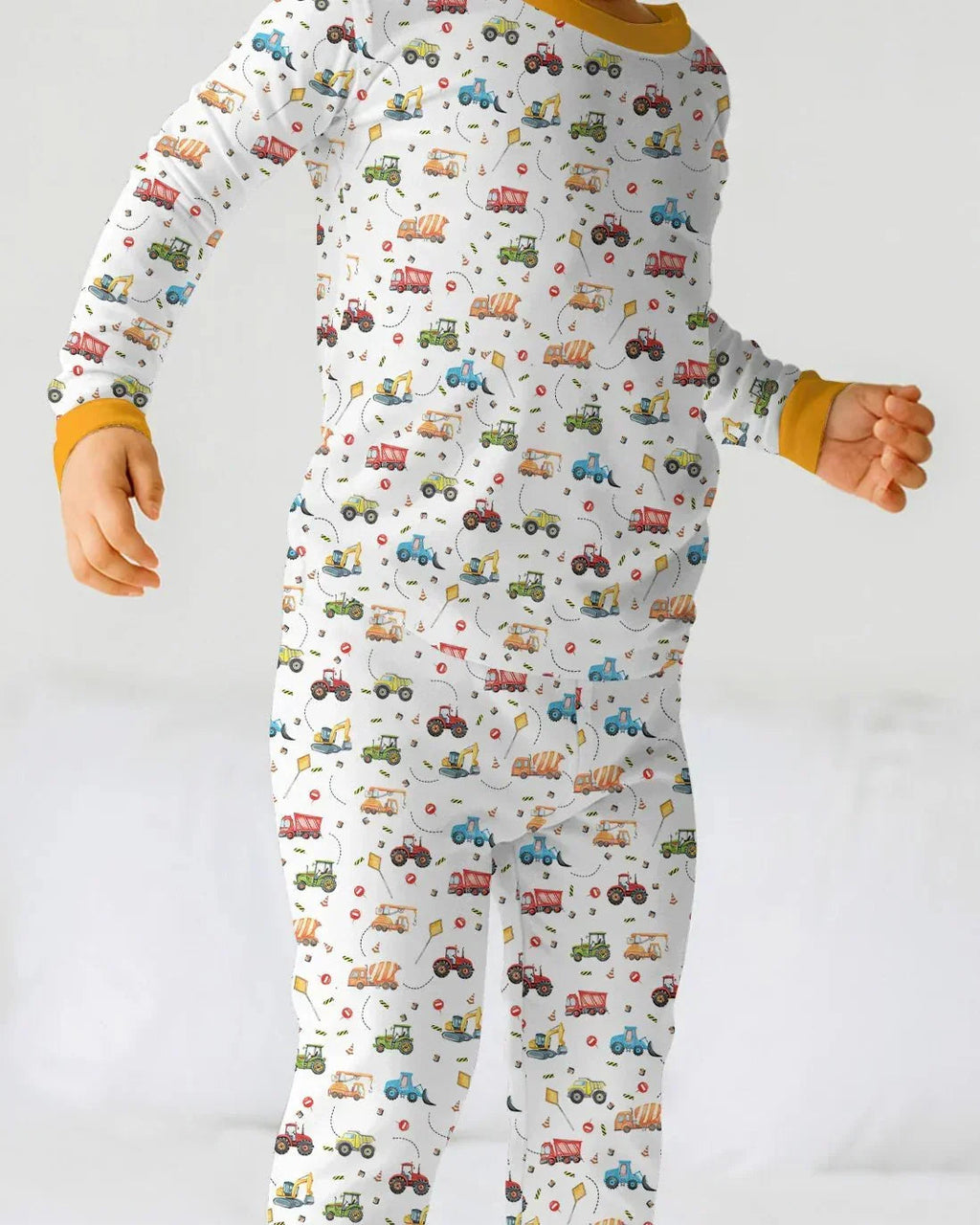 Little Construction Heroes Bamboo Two Piece Long Sleeve Pajama Set