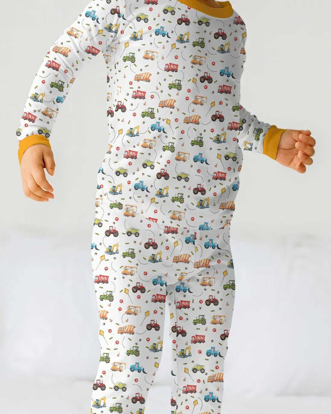 Little Construction Heroes Bamboo Two Piece Long Sleeve Pajama Set