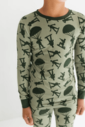 Long Sleeve Pajama Set - Army Men