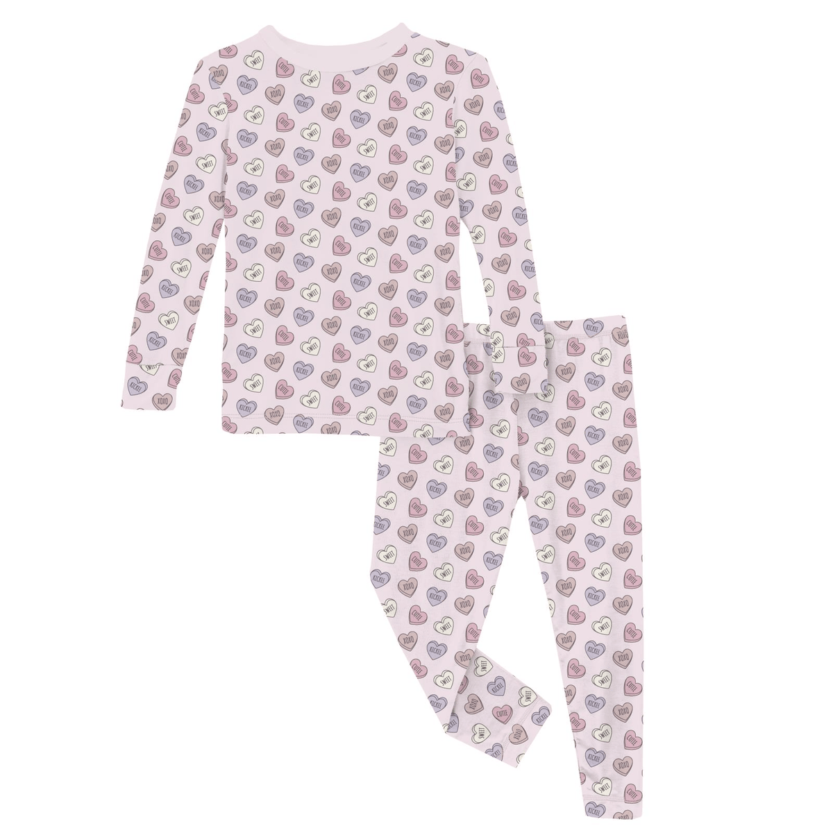 Long Sleeve Pajama Set - Candy Hearts