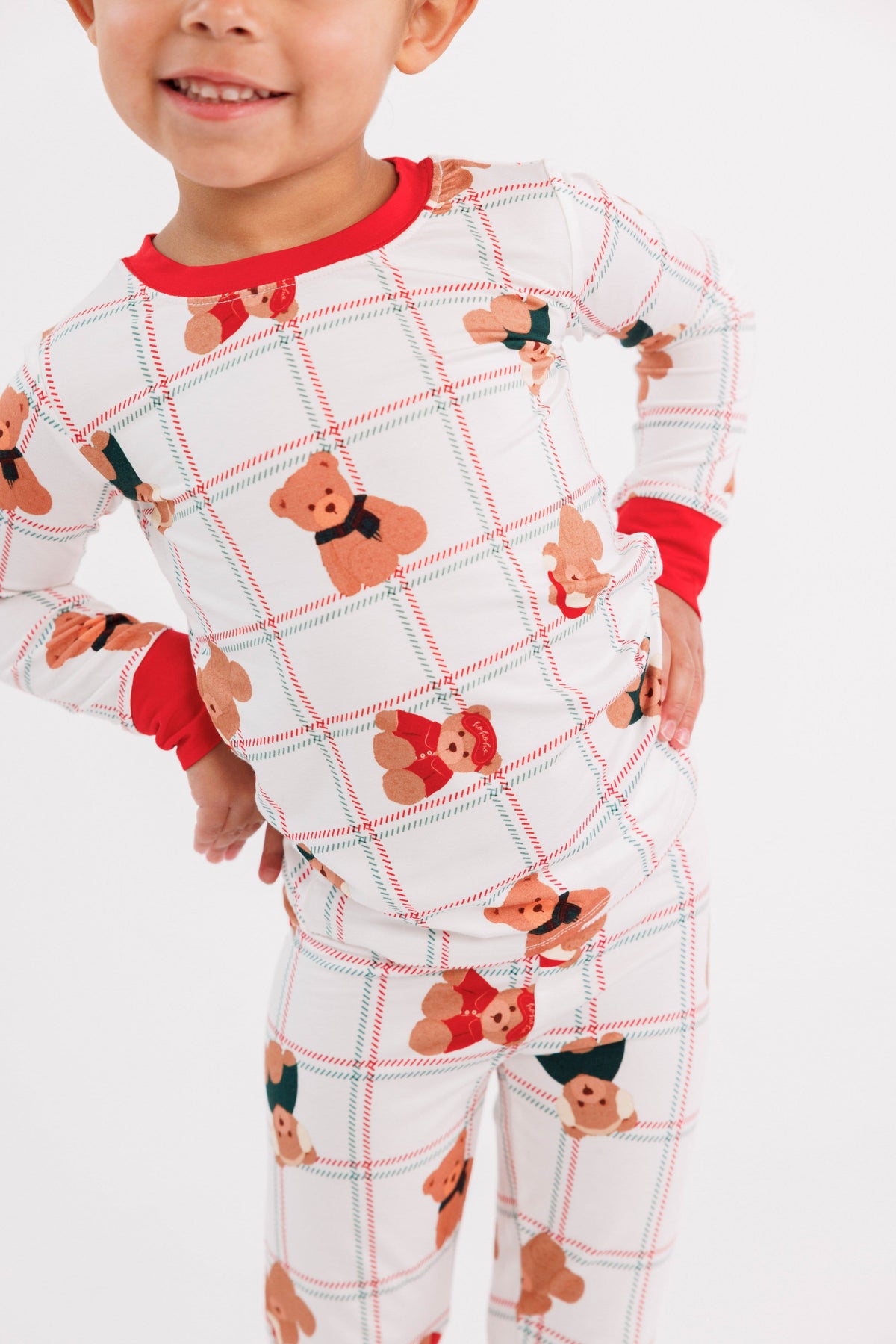 Long Sleeve Pajama Set - Cozy Christmas Bears