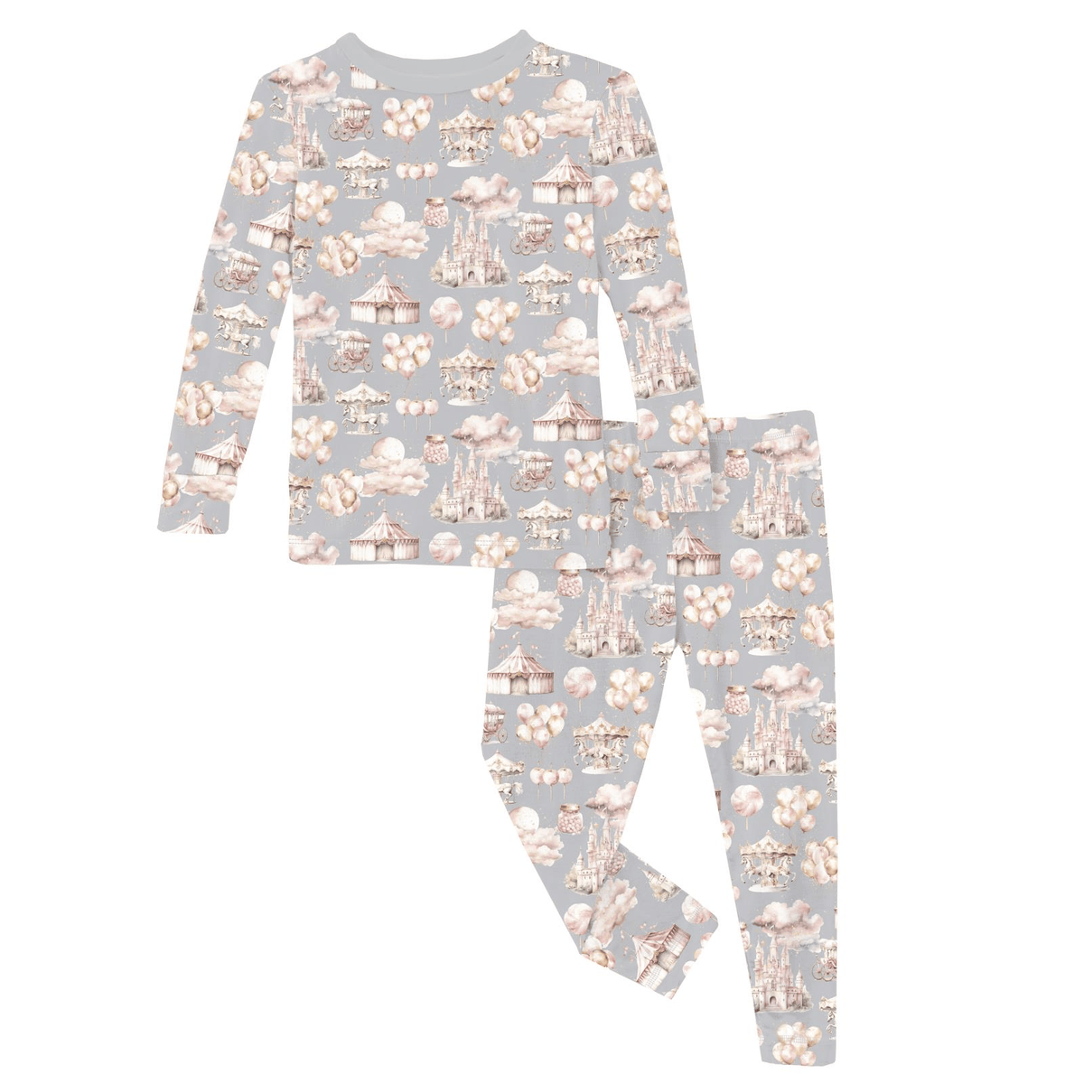 Long Sleeve Pajama Set - Dove Princess Dreams