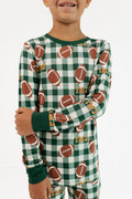 Long Sleeve Pajama Set - Game Day Gingham