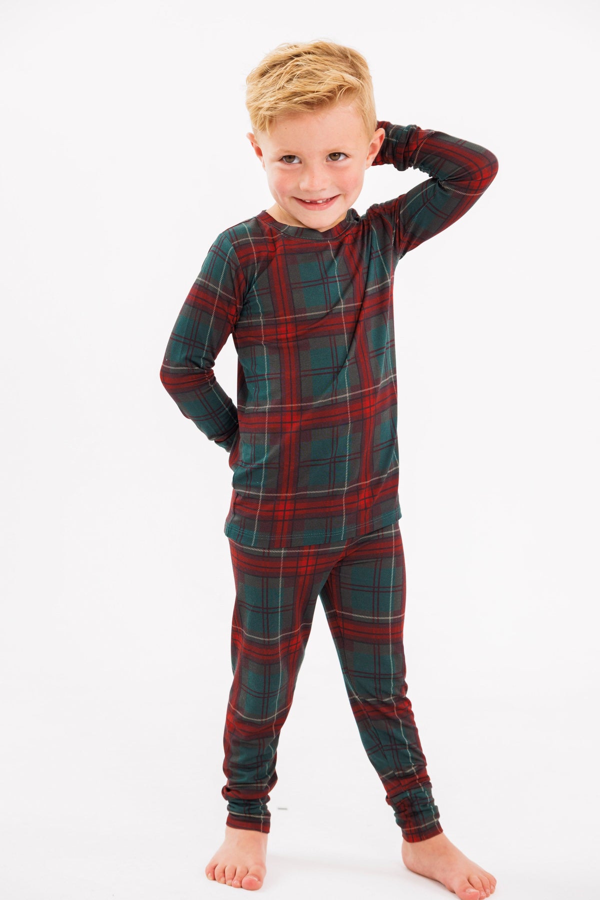 Long Sleeve Pajama Set - Holiday Heritage Plaid