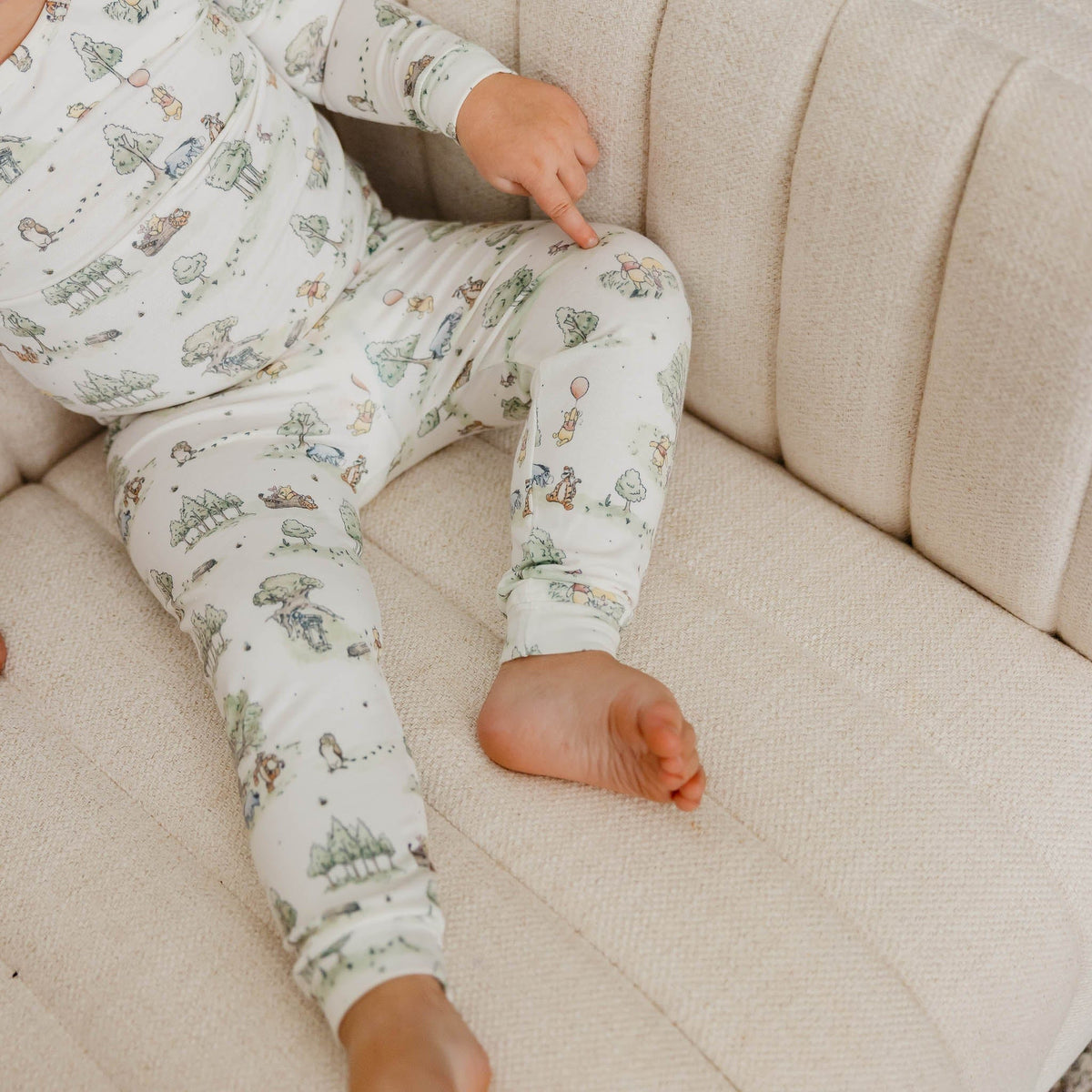 Long Sleeve Pajama Set - Hundred Acre Wood