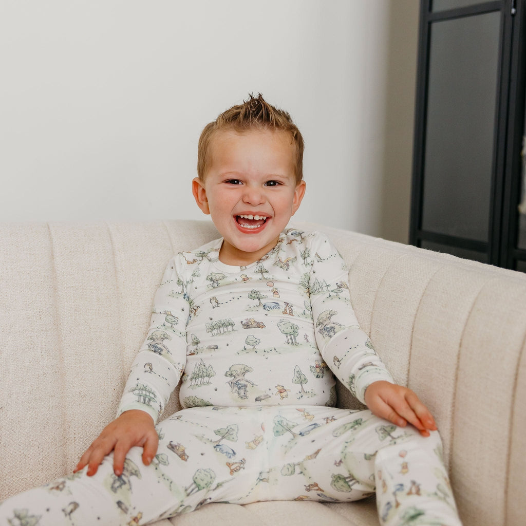 Long Sleeve Pajama Set - Hundred Acre Wood