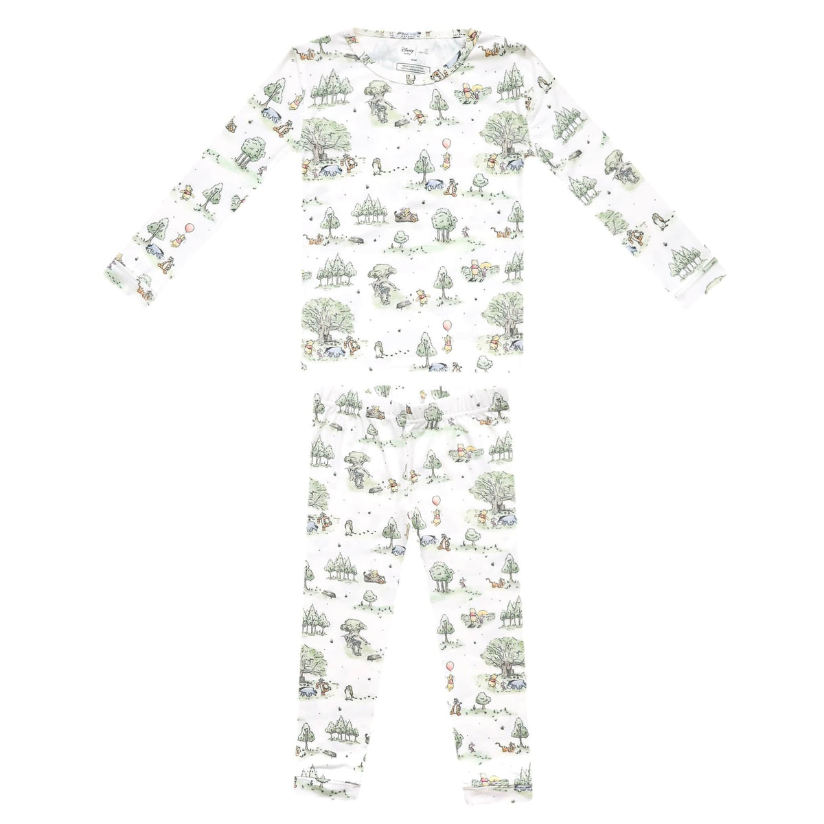 Long Sleeve Pajama Set - Hundred Acre Wood