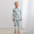 Long Sleeve Pajama Set - Natural Cloudy Sky