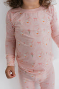 Long Sleeve Pajama Set - Pink Little Goose