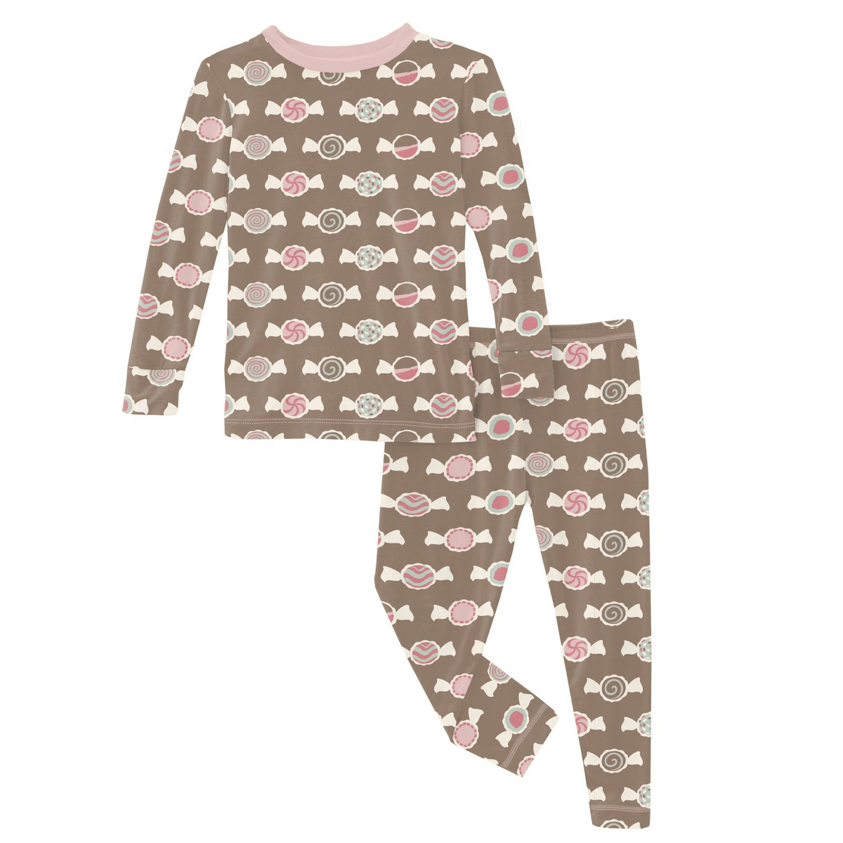 Long Sleeve Pajama Set - Portabella Saltwater Taffy
