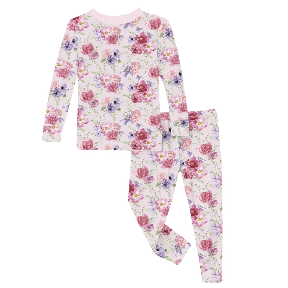 Long Sleeve Pajama Set - Shrinking Violet Dreamy Floral