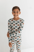 Long Sleeve Pajama Set - Trash Trucks