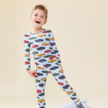 Long Sleeve Pajama Set - Vintage Cars