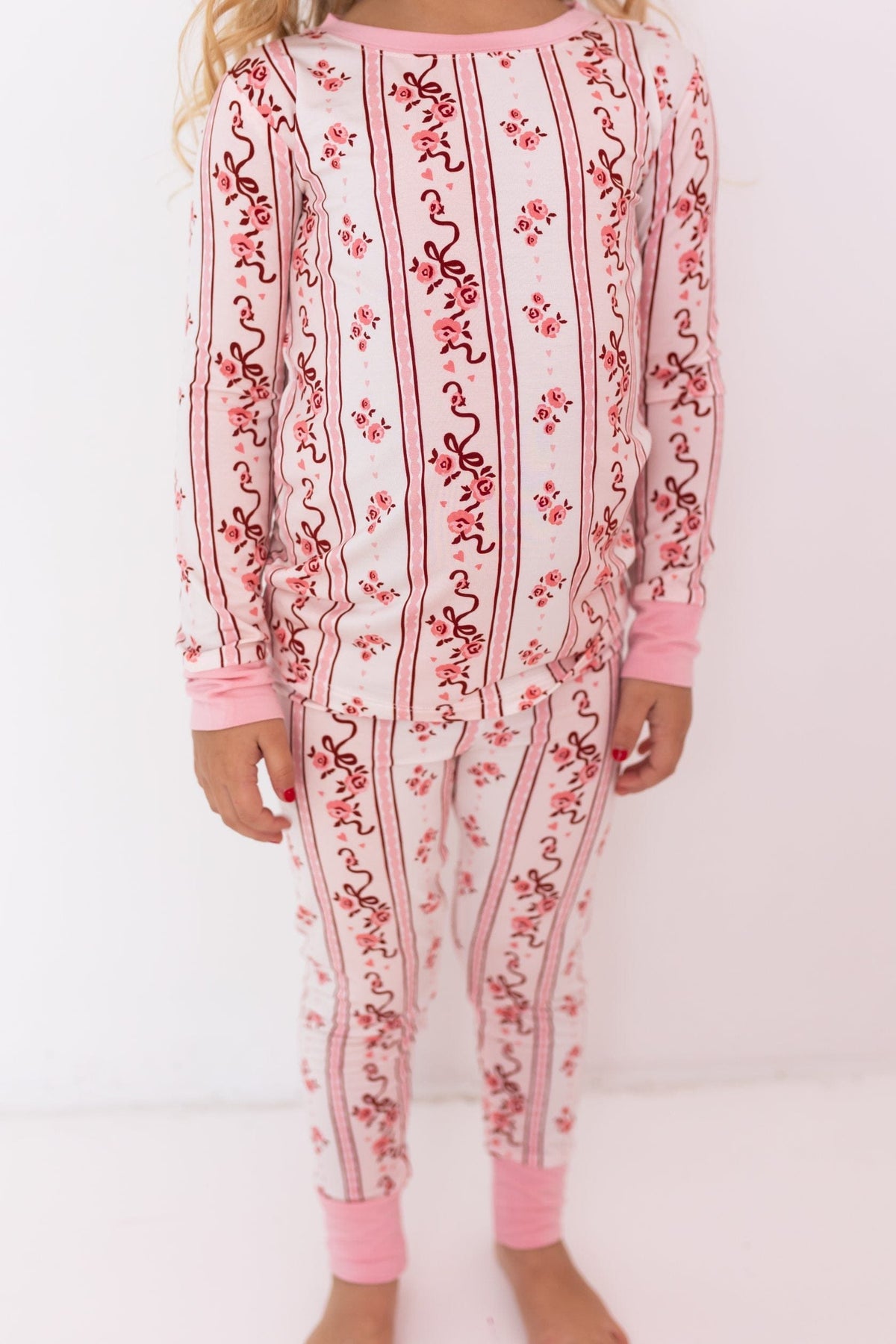 Long Sleeve Pajama Set - Vintage Love